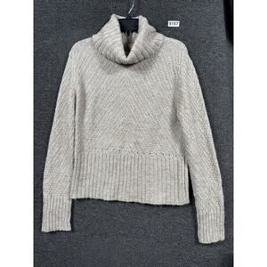 Kenji Maternal Knit Turtleneck Sweater Womens Size XL Beige Wool Alpaca Blend